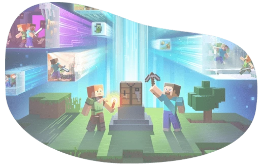 Minecraft world banner
